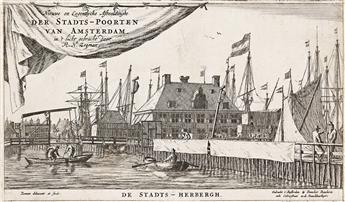 RENIER NOOMS, CALLED ZEEMAN Der Stadts-Poorten van Amsterdam (The Town Gates of Amsterdam).